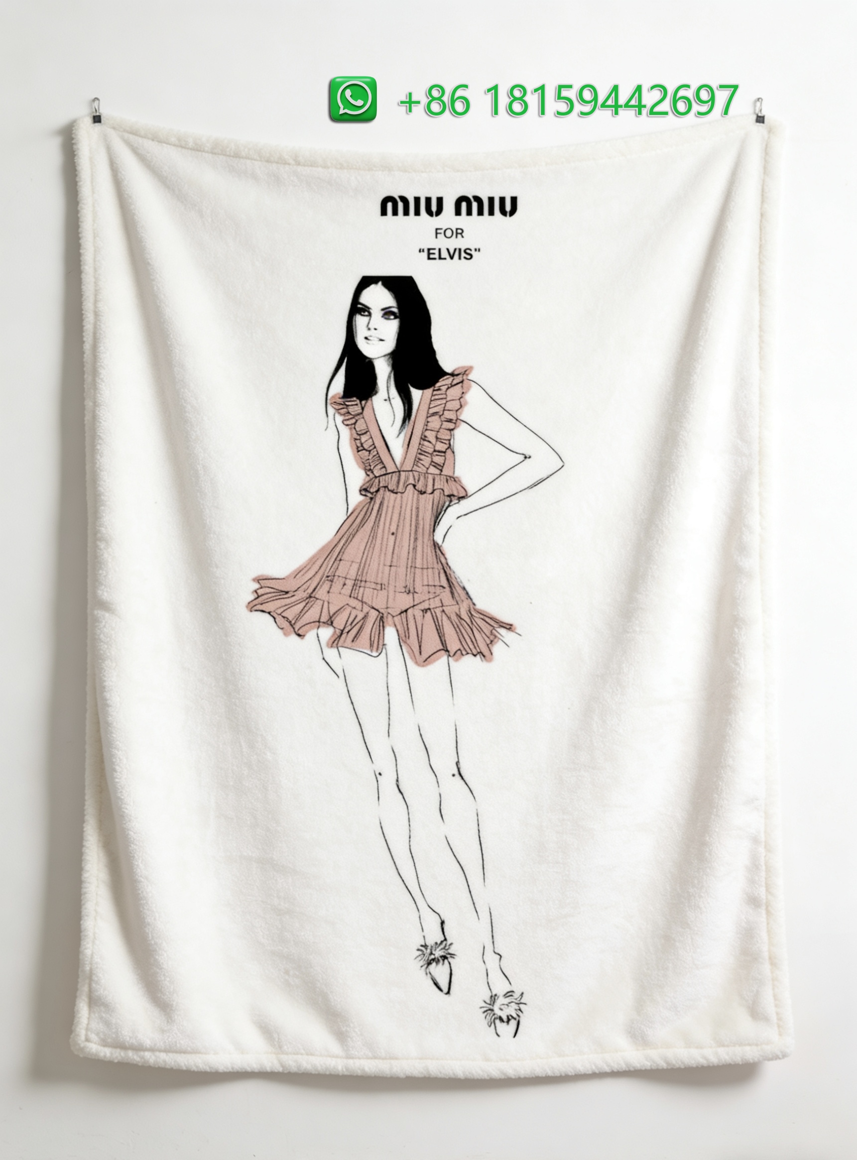 Miumiu Throw Blankets